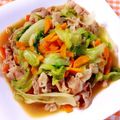 こももбωб's cooksnap of when they made 豚とレタスのシャキシャキ炒め♡.