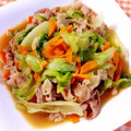 こももбωб's cooksnap of when they made 豚とレタスのシャキシャキ炒め♡.