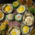 marilin36's cooksnap of when they made プリティ☆美味しィ☆ゴーヤの目玉焼き☆.