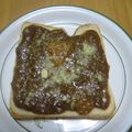 ゆうぽっぽ's cooksnap of when they made 残りカレーで【カレートースト】.