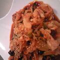 naru-naru's cooksnap of when they made 焼肉のたれで簡単絶品♪夏野菜豚キムチ.