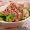 rie-tin's cooksnap of when they made ゴーヤとちくわのおかか和え.