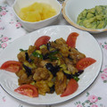 もりひめ's cooksnap of when they made ☆鶏と夏野菜のさっぱりおろし和え☆.