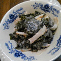 澤岡誼's cooksnap of when they made ✿ワカメとカニかまの❀梅マヨ✿和え.