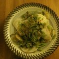 hitomeeeen's cooksnap of when they made 冷や奴【かぶの葉っぱと干海老をのせて】.