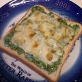 龍青空ママ's cooksnap of when they made 餃子食べてる気分～♪のトースト♬.
