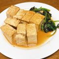 vabochan's cooksnap of when they made 節約レシピ♪焼き豆腐のみそ煮込み.