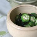 ピンクのたまご's cooksnap of when they made オクラとわかめのポン酢和え.