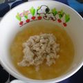 おつね's cooksnap of when they made 離乳食中期〜鶏ささみと人参の雑炊風.