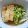 SETSUーRENT's cooksnap of when they made キャベツとうすあげの煮物.