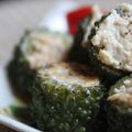 ゆしゅな's cooksnap of when they made 夏です♪ゴーヤの肉詰めです♪.
