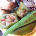 快くん's cooksnap of when they made あっという間！オクラのキムチ味.