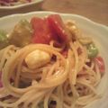 ちょろまろ's cooksnap of when they made 冷製パスタ トマト アボカド 生ハム.