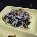 まきん家's cooksnap of when they made ＊わさび菜と竹輪の塩昆布和え＊.