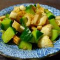 おらんでう～たん's cooksnap of when they made 胡瓜と竹輪の生姜ニンニク醤油和え.
