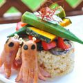 LittleBall's cooksnap of when they made 焼き肉のたれで夏野菜丼.