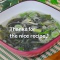 ruruchirin's cooksnap of when they made ✿超～簡単ｗでも本格的なワカメスープ✿.