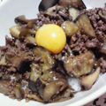 岡村さん's cooksnap of when they made 絶対はまる！ナスの甘辛煮丼(*´I｀*).