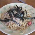 このみん家's cooksnap of when they made 明太子納豆ベーコンスパゲティ.