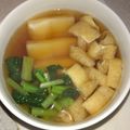 ミロ9607's cooksnap of when they made 簡単小松菜と油揚げの麺つゆお雑煮.