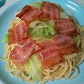 ☆★ひよこ★☆'s cooksnap of when they made キャベツとベーコンの和風じゃこパスタ.