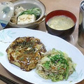 lunoca's cooksnap of when they made もやしの米ぬか入りお好み焼き風✿.