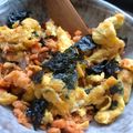 木漏れ日の台所's cooksnap of when they made 海苔たま☆彩り鮭そぼろ.