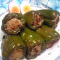 七色ワクチン's cooksnap of when they made まるごと!?手抜き!?ピーマン肉詰め!?.