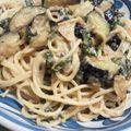 atatanno's cooksnap of when they made ★ナスとお味噌の和風パスタ★.