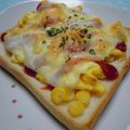 ゆうかりコアラ's cooksnap of when they made エッグ＆コーン☆チーズトースト.