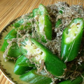 mmameco's cooksnap of when they made あと一品に♪オクラのとろろ昆布和え.