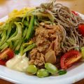 mmameco's cooksnap of when they made 冷やしサラダそば.