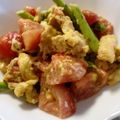 maruru-nn's cooksnap of when they made トマトとアスパラの卵炒め.