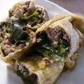 maruru-nn's cooksnap of when they made ✿ひき肉の油揚げ巻き✿.