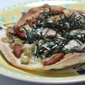聖まま３'s cooksnap of when they made 海苔たっぷりの和風ピザ.