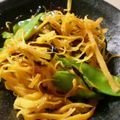 maruru-nn's cooksnap of when they made 人参ときぬさやと塩こんぶ炒め.