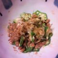 プンプン庵's cooksnap of when they made 納豆の薬味☆おかかオクラ.