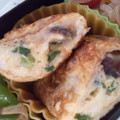 快くん's cooksnap of when they made 椎茸とネギ入り卵焼き.
