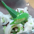 我が家のくろねこ's cooksnap of when they made イカとたたきオクラの和え物.