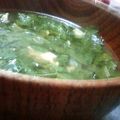 うさこ巻's cooksnap of when they made モロヘイヤとベーコンの元気スープ★.