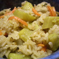 まりもりくん's cooksnap of when they made さつまいもときのこの秋の炊き込みご飯❤.