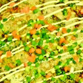 imoco92's cooksnap of when they made お好み焼き ﾍﾙｼｰ(お好み焼き風).