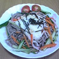 犬くんし's cooksnap of when they made 涼野菜のとろろ蕎麦.