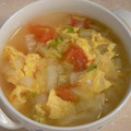 chieko333's cooksnap of when they made ダシが旨い☆トマトと卵のス～プ☆.