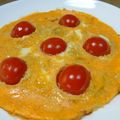 ジョンリークッカー's cooksnap of when they made 玉ねぎとプチトマトのオムレツ.