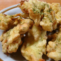 mmameco's cooksnap of when they made ゴーヤのわたの青のり天ぷら♪.