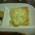 Evitonchi's cooksnap of when they made 油揚げ☆キムマヨチーズのせ.