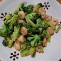わらいおん's cooksnap of when they made 海老とブロッコリーの簡単コク旨炒め♪.