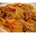 iris1002's cooksnap of when they made 紅玉と豚しゃぶで　＊カレー味の豚りんご＊.