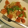 pyorohane's cooksnap of when they made 冷製パスタ トマト アボカド 生ハム.